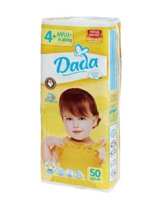 Подгузники Dada Extra Soft Extra maxi plus №4+ (9-20 кг) 50шт.